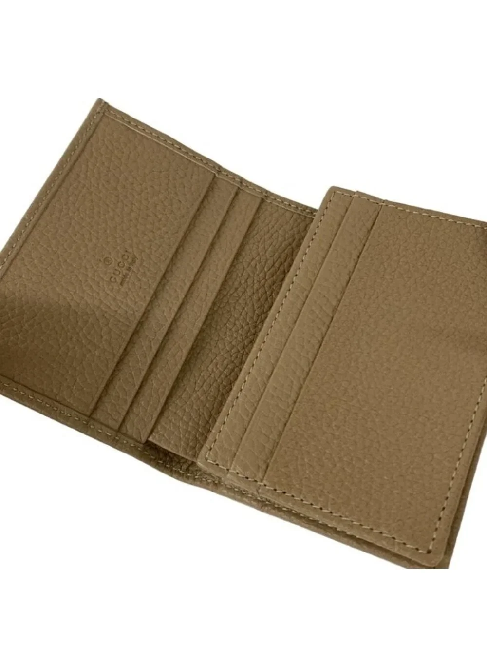Gucci Bifold Wallet New Jackie Beige Leather - Picture 3 of 6